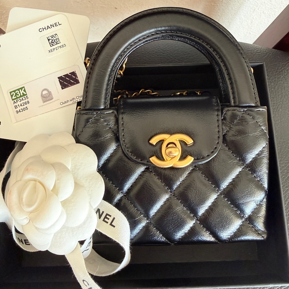 Chanel Black Mini Nano Kelly